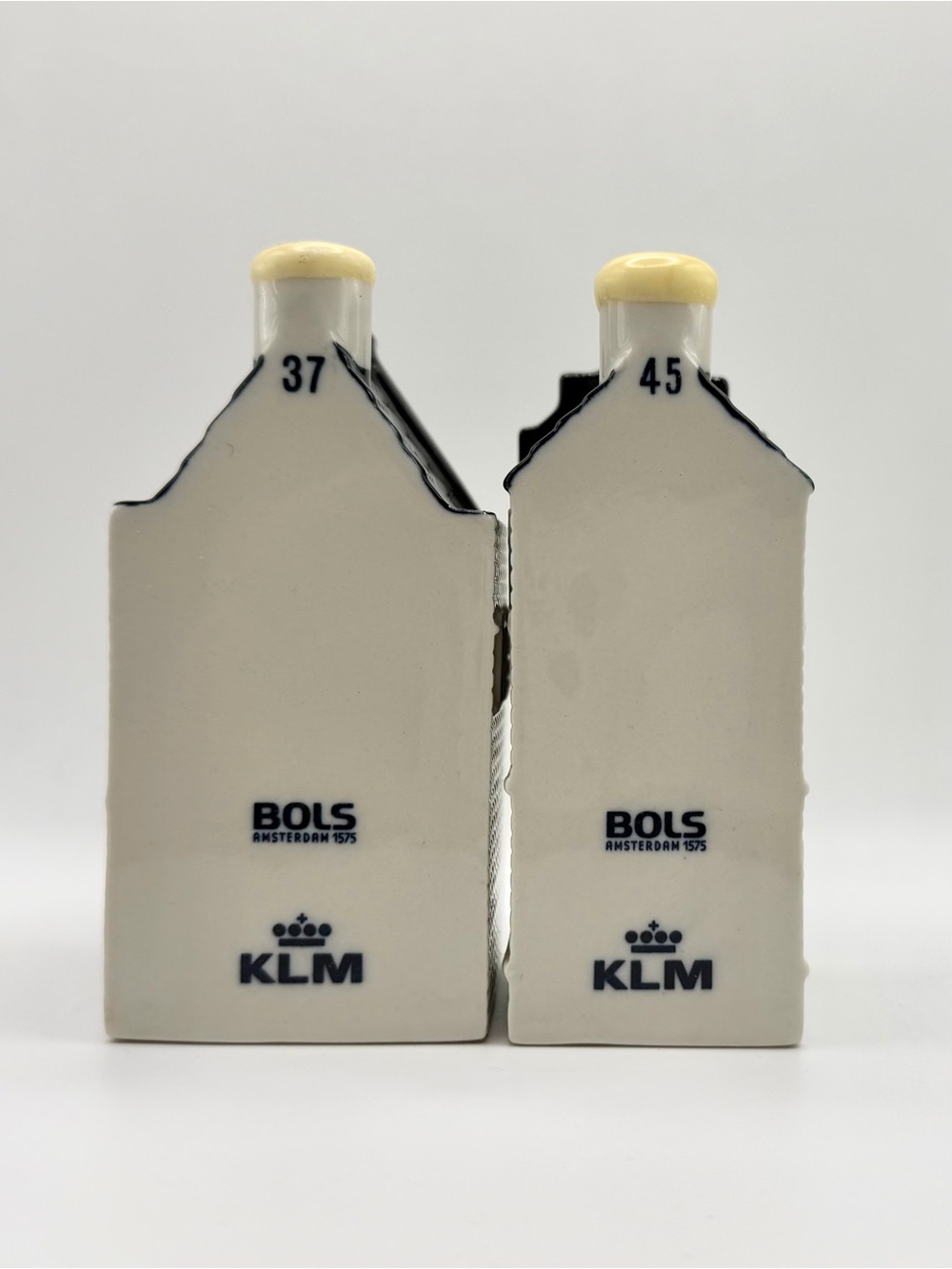 KLM Canal Houses #37 #45 Blue Delft Bols Dutch Amsterdam - Picture 2 of 9